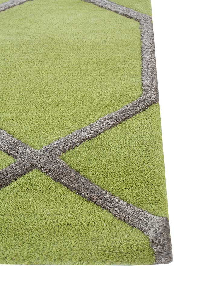 Tappeto di lana - 165 x 105 cm - verde chiaro
