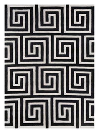 Tappeto di lana - 330 x 240 cm - bianco e nero