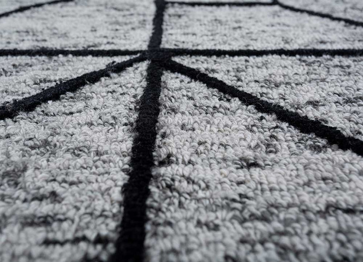 Tappeto di lana - 330 x 240 cm - grigio