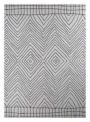 Tappeto di lana - 330 x 240 cm - grigio chiaro