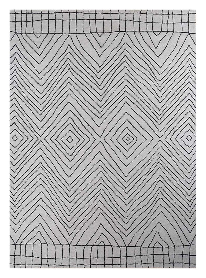 Tappeto di lana - 330 x 240 cm - grigio chiaro