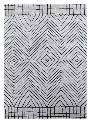 Tappeto di lana - 330 x 240 cm - grigio chiaro