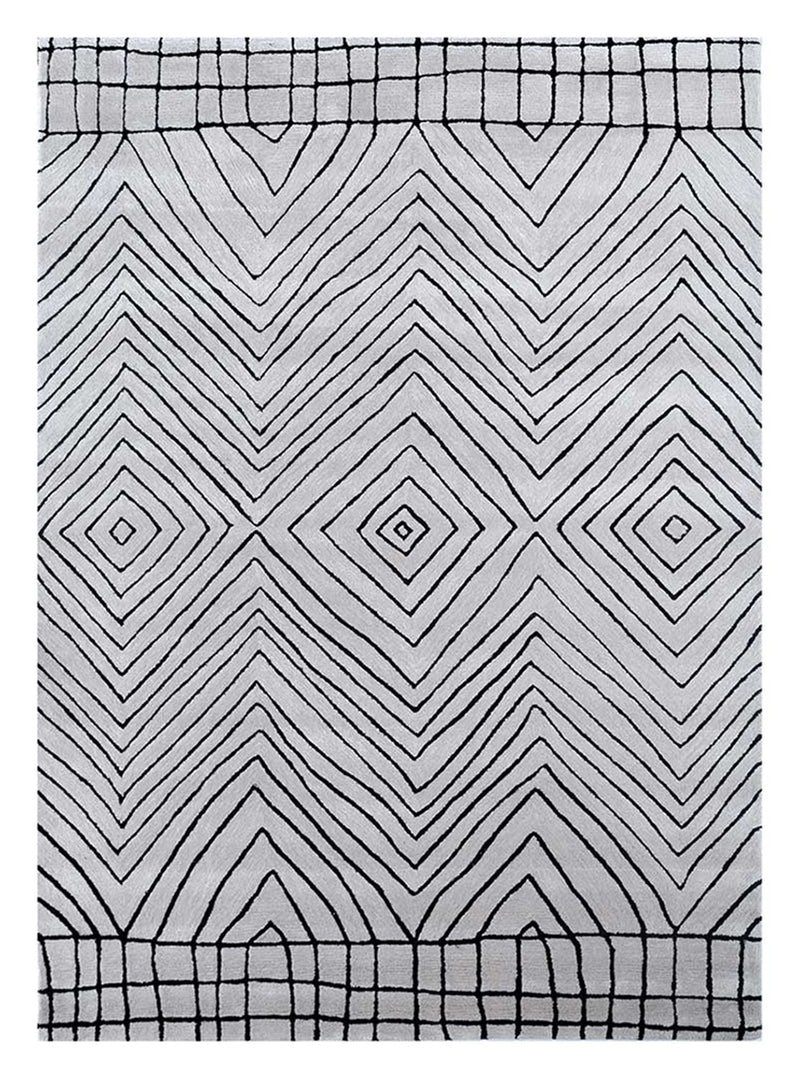 Tappeto di lana - 330 x 240 cm - grigio chiaro