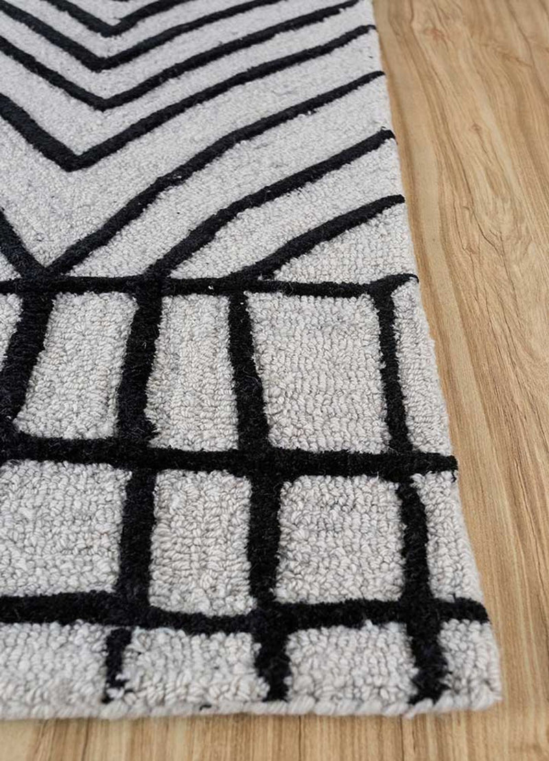 Tappeto di lana - 270 x 180 cm - grigio