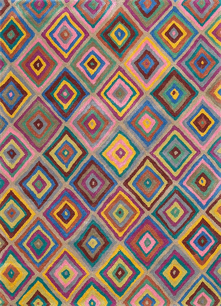 Tappeto di lana - 165 x 105 cm - oro