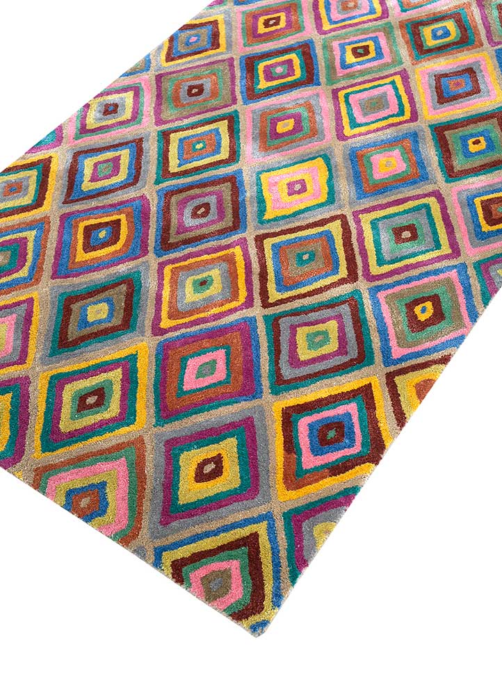 Tappeto di lana - 165 x 105 cm - oro