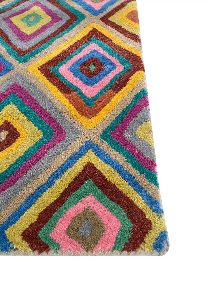 Tappeto di lana - 165 x 105 cm - oro