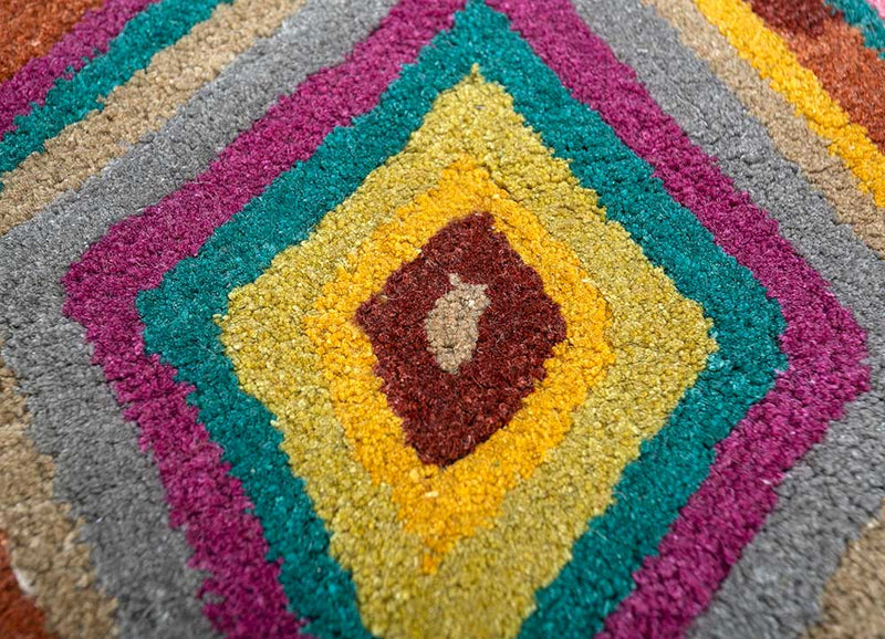 Tappeto di lana - 165 x 105 cm - oro