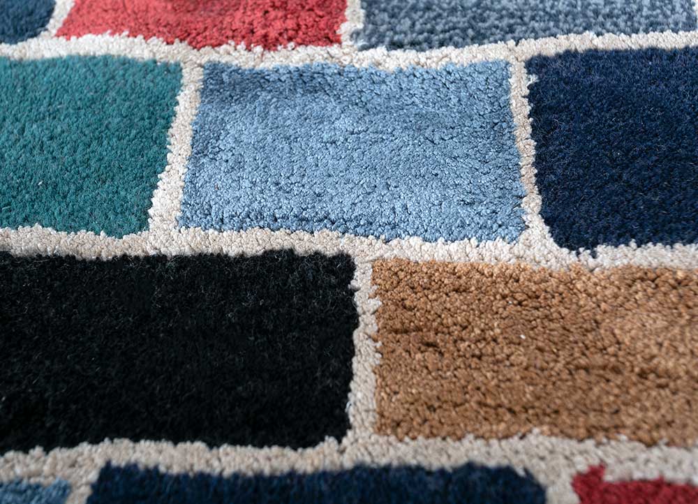 Tappeto di lana - 165 x 105 cm - multicolore