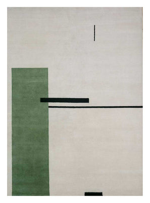 Tappeto di lana - 270 x 180 cm - grigio chiaro