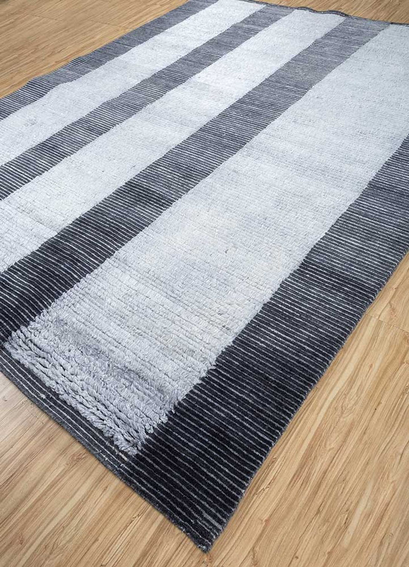 Tappeto di lana - 300 x 240 cm - argento