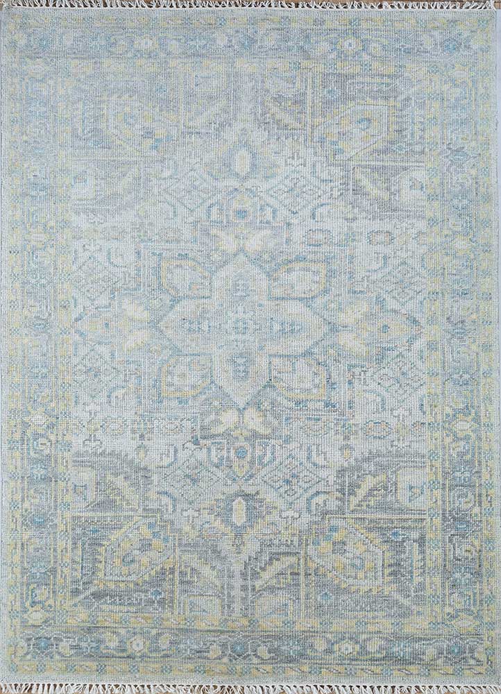 Tappeto di lana - 270 x 180 cm - blu chiaro