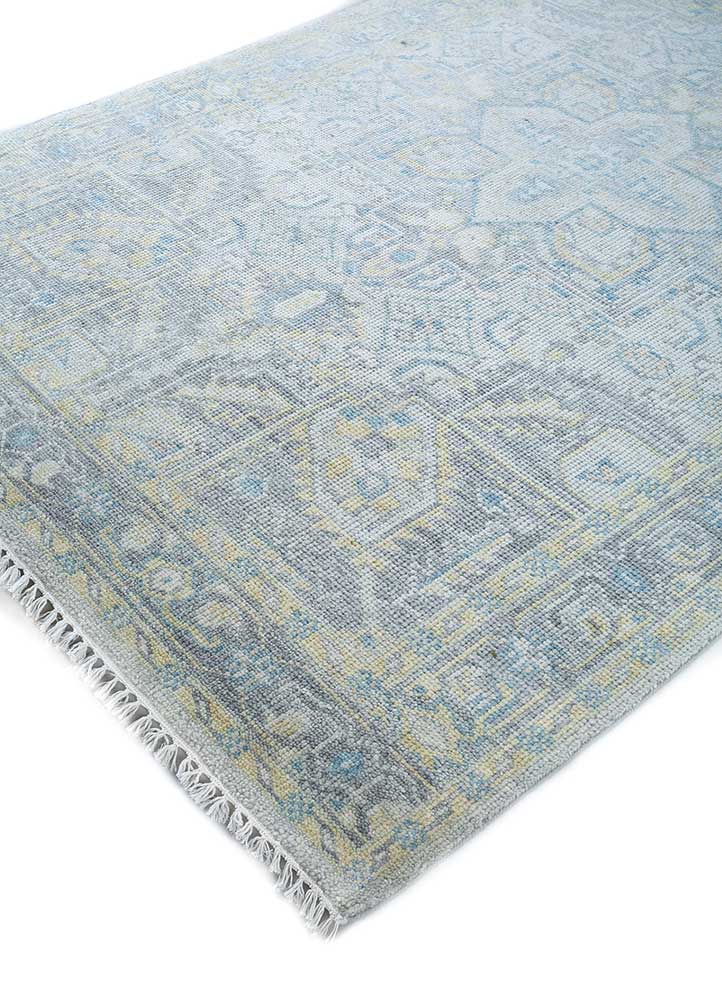 Tappeto di lana - 270 x 180 cm - blu chiaro