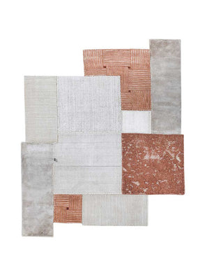 Tappeto di lana forma speciale  - 180 x 150 cm - crema