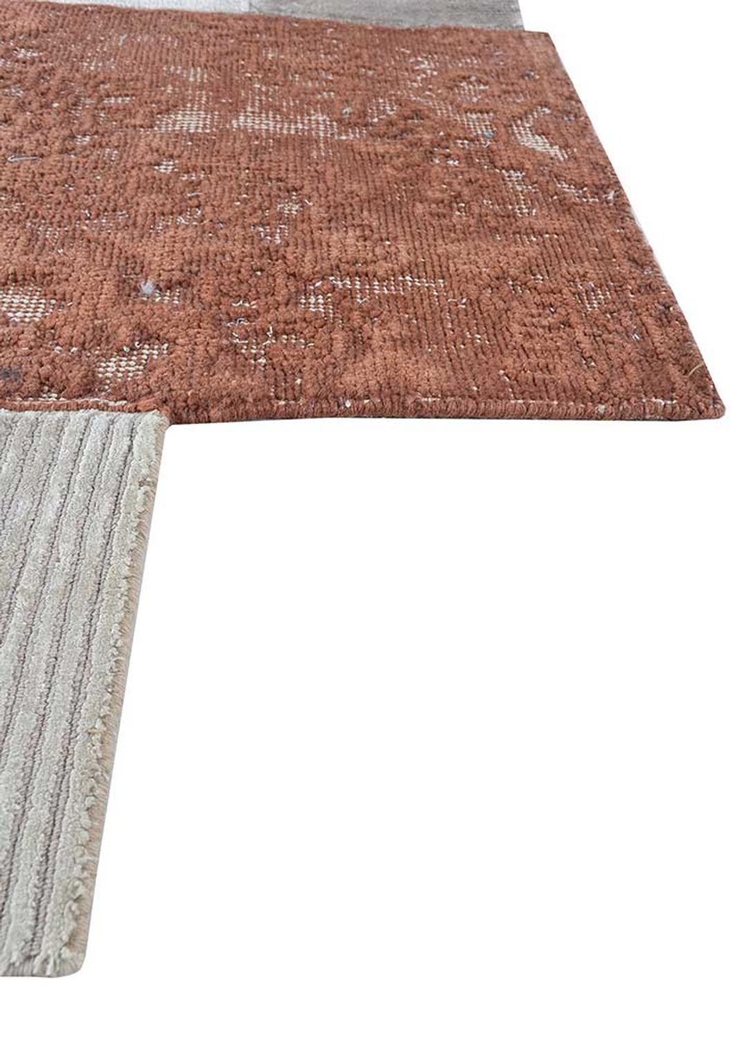 Tappeto di lana forma speciale  - 180 x 150 cm - crema