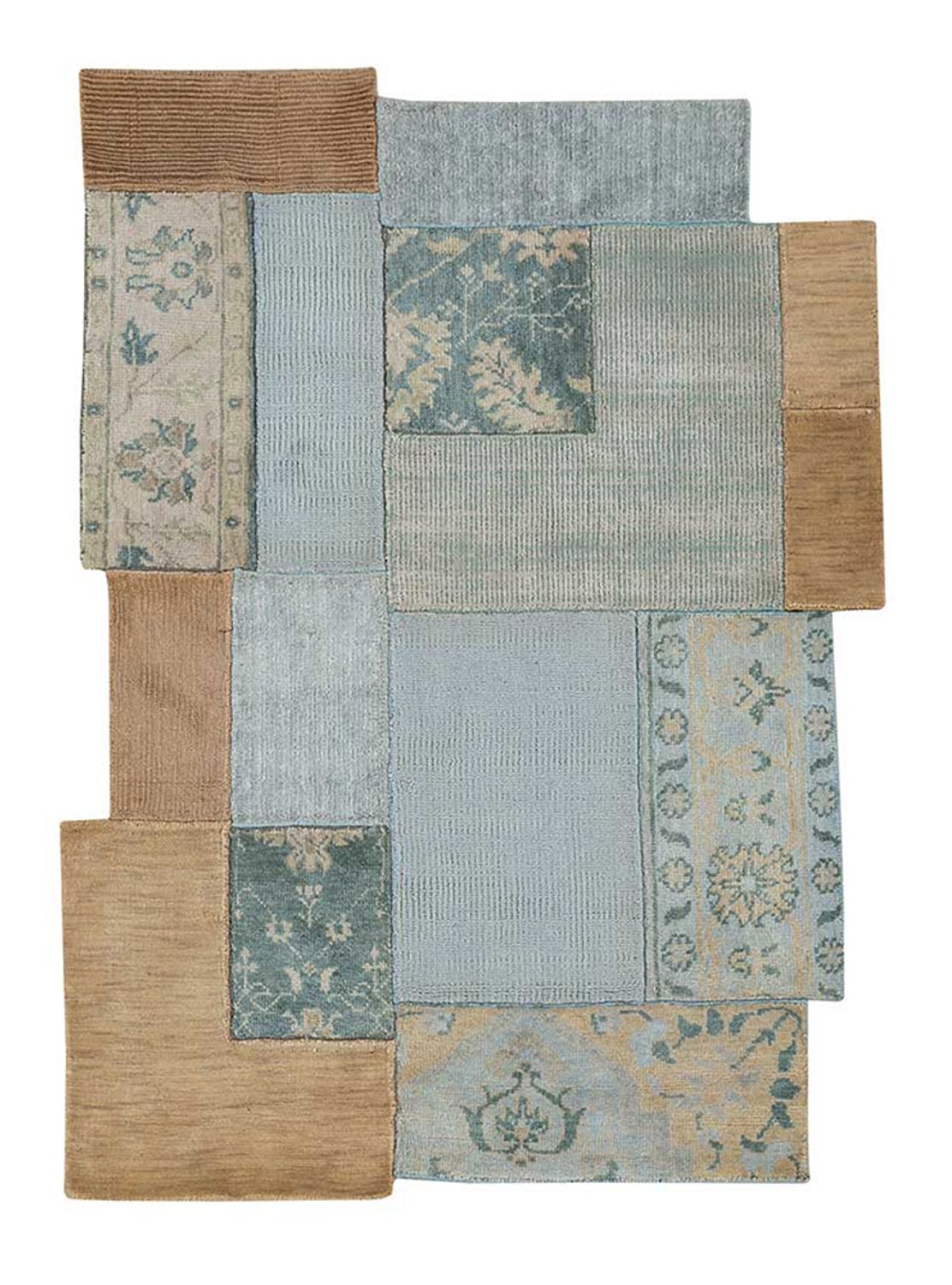 Tappeto di lana forma speciale  - 180 x 120 cm - multicolore