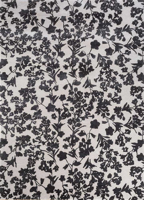 Tappeto di lana - 270 x 180 cm - bianco e nero