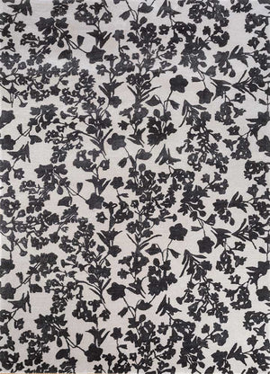 Tappeto di lana - 270 x 180 cm - bianco e nero