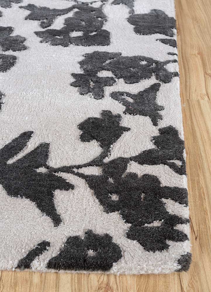 Tappeto di lana - 270 x 180 cm - bianco e nero