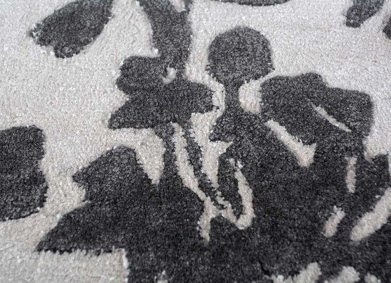 Tappeto di lana - 270 x 180 cm - bianco e nero
