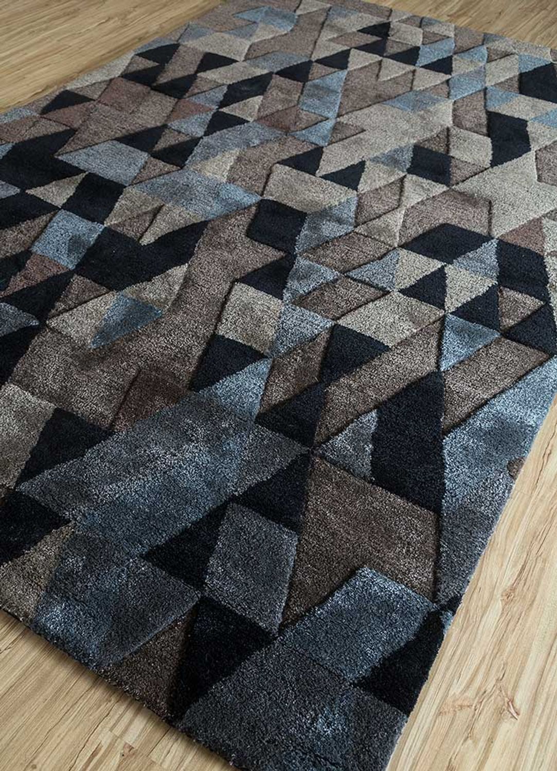 Tappeto di lana - 240 x 150 cm - antracite