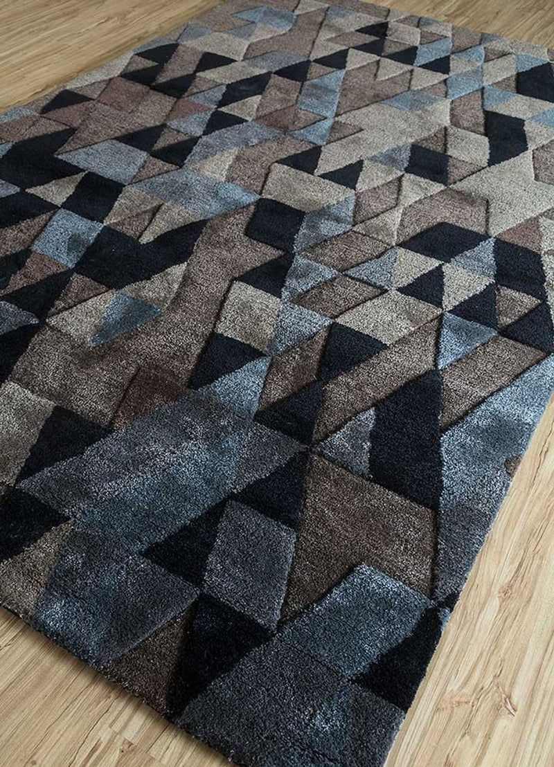 Tappeto di lana - 240 x 150 cm - antracite