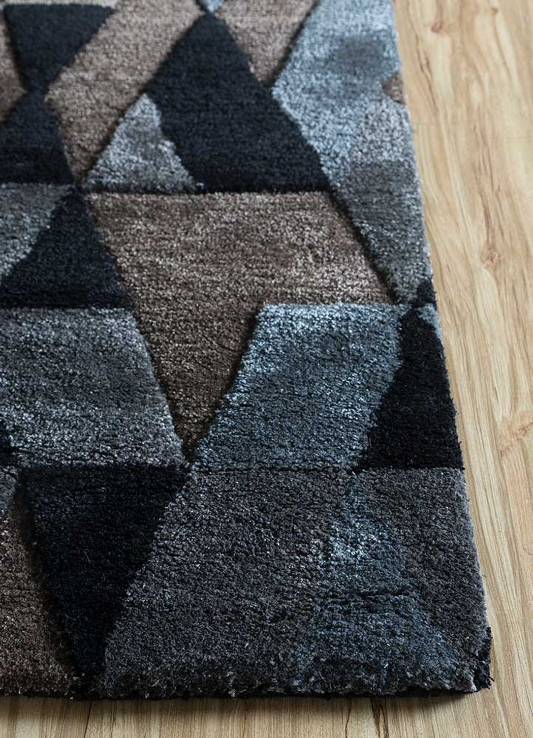 Tappeto di lana - 240 x 150 cm - antracite