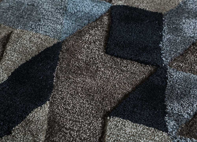 Tappeto di lana - 240 x 150 cm - antracite
