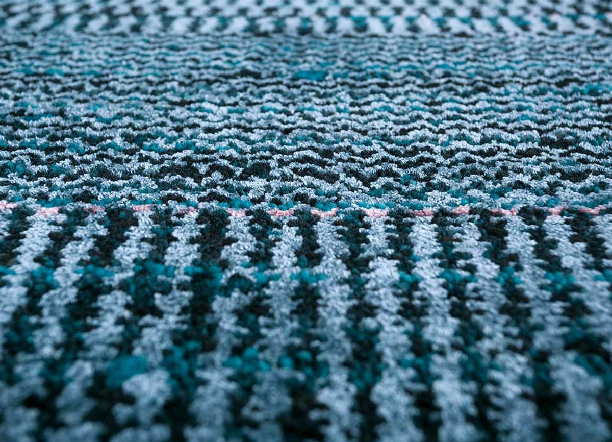 Tappeto di lana - 270 x 180 cm - blu scuro