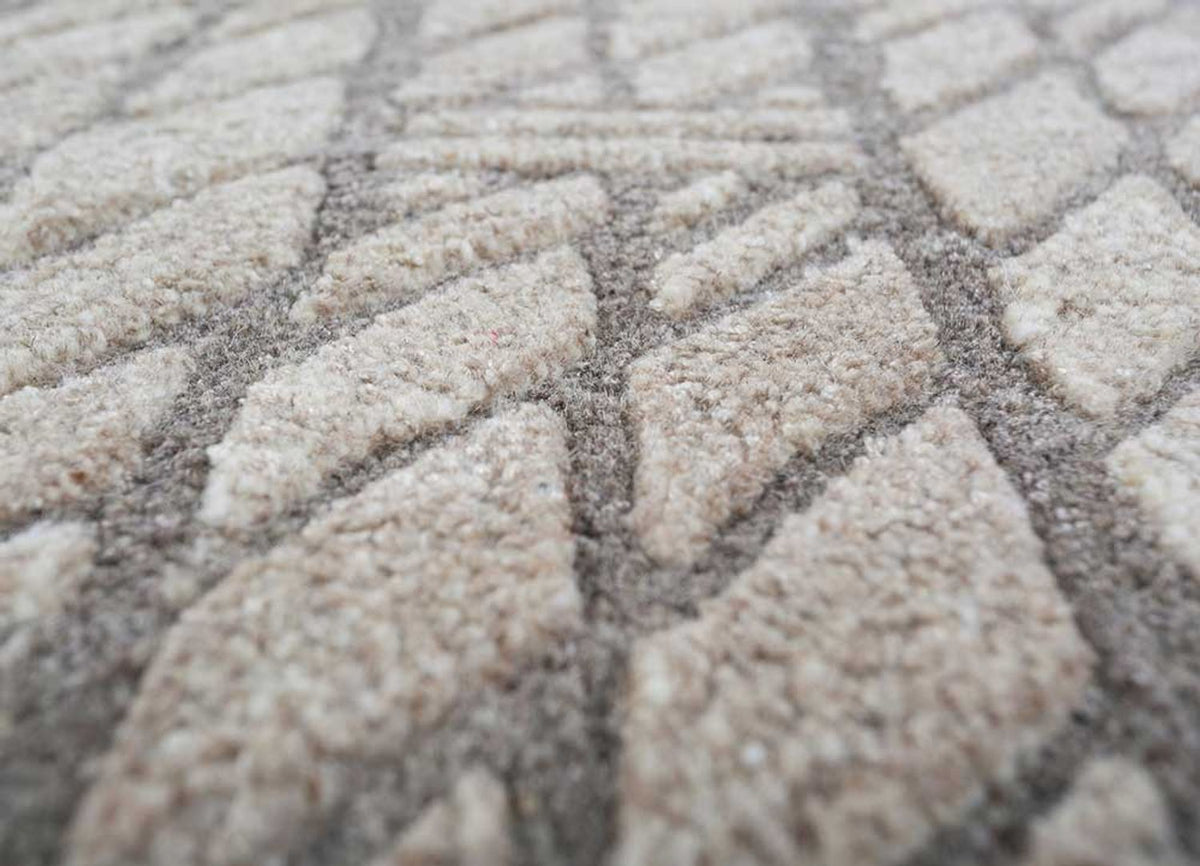 Tappeto di lana - 240 x 150 cm - beige scuro