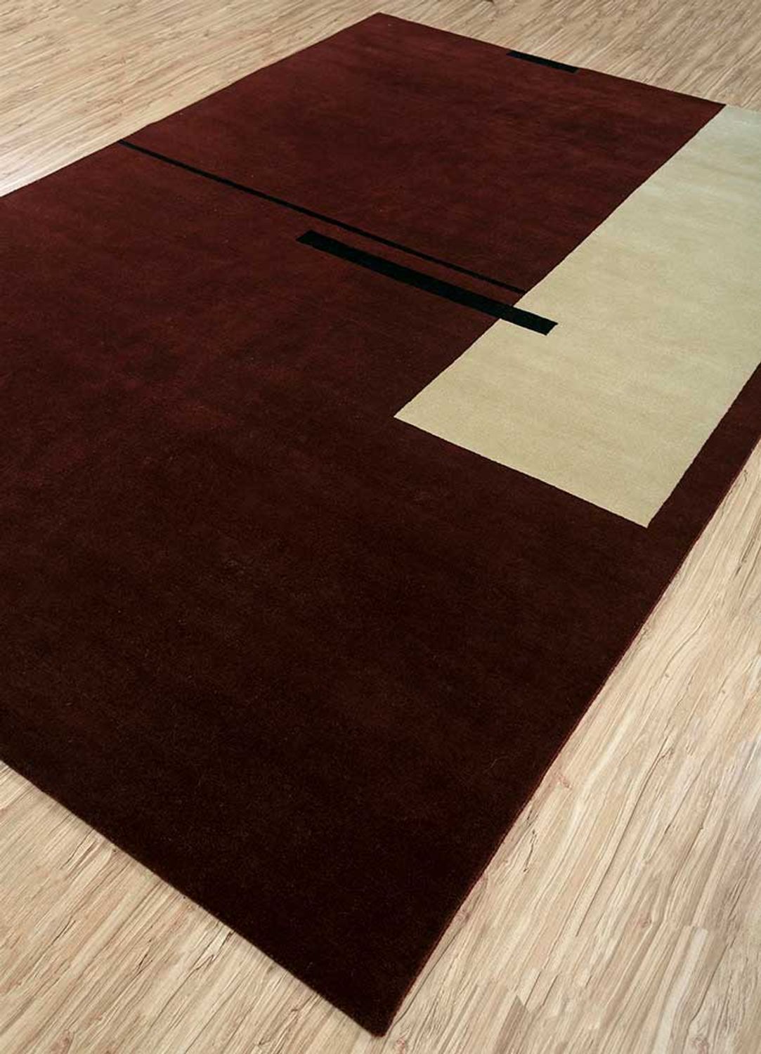 Tappeto di lana - 300 x 240 cm - rosso vino