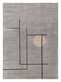 Tappeto di lana - 360 x 270 cm - grigio
