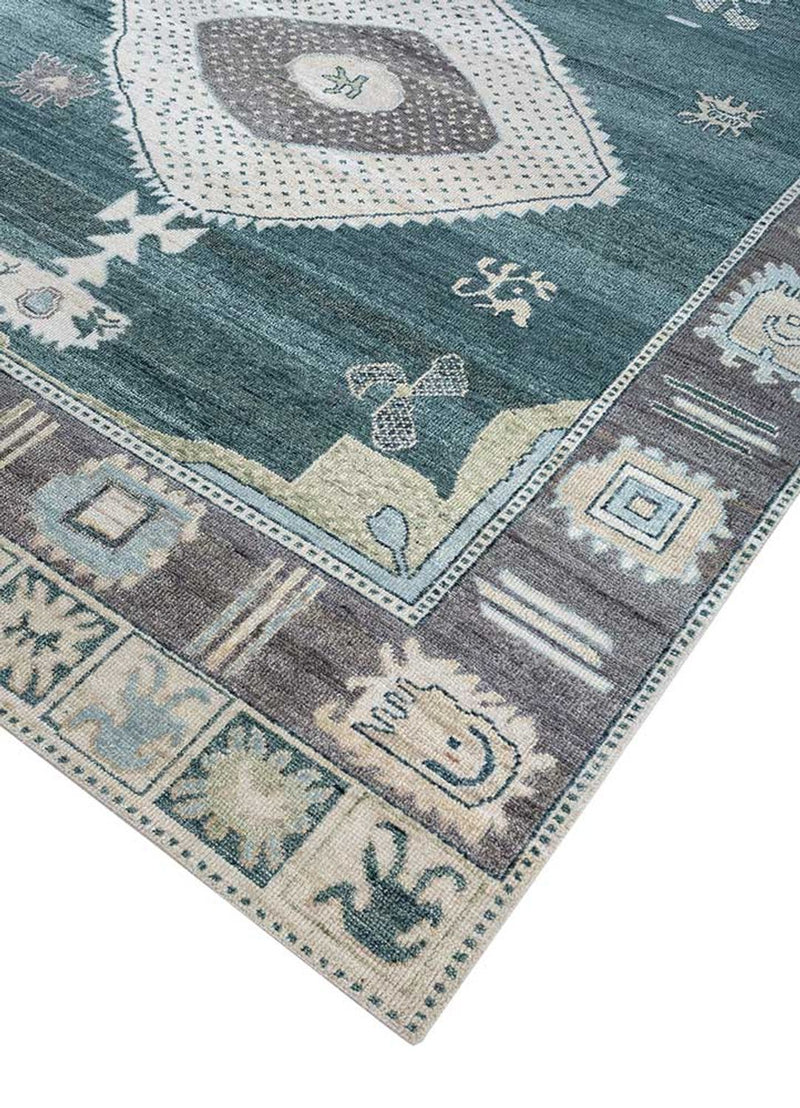 Tappeto di lana - 300 x 240 cm - verde