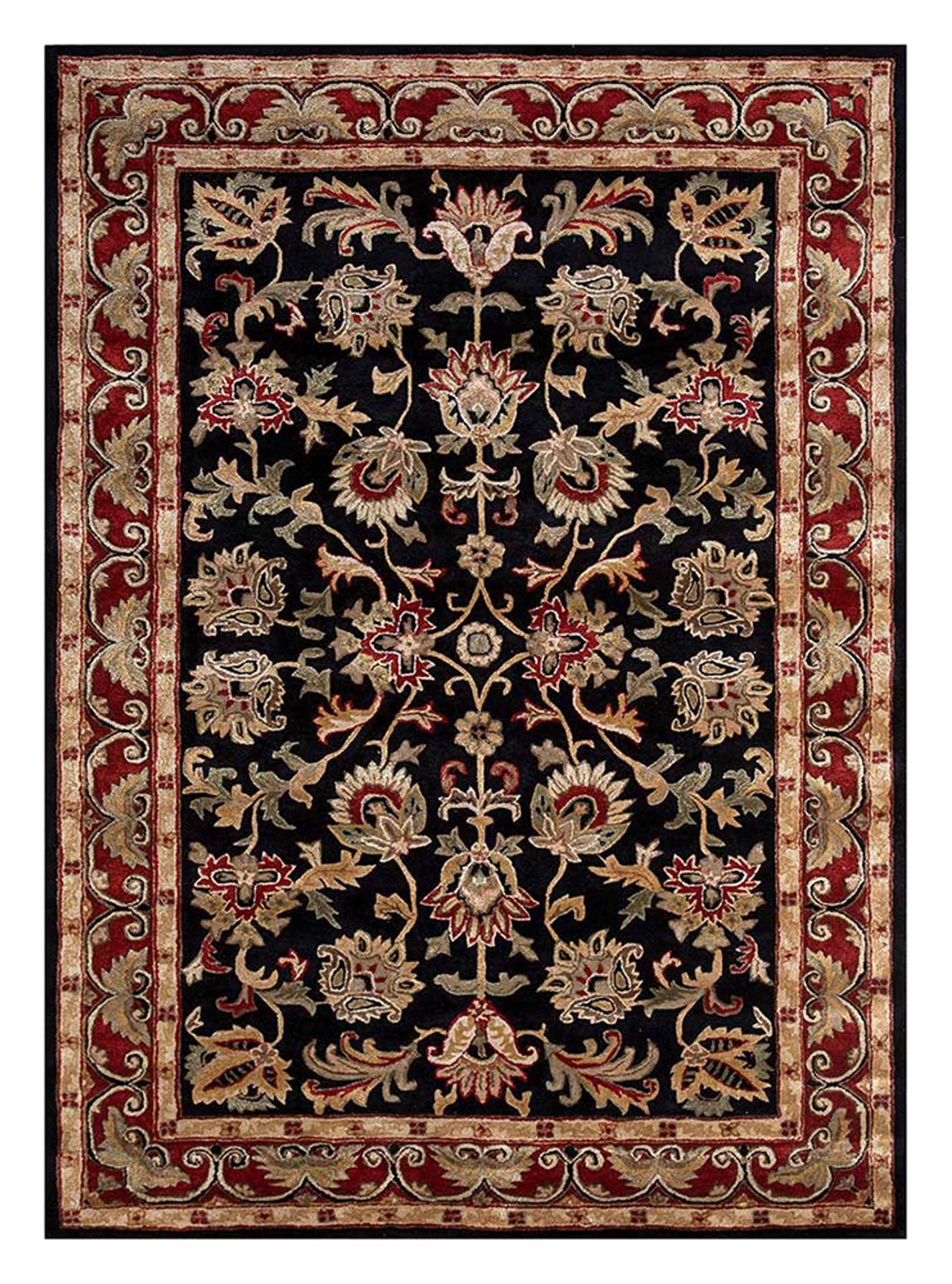 Tappeto di lana - 270 x 180 cm - blu scuro