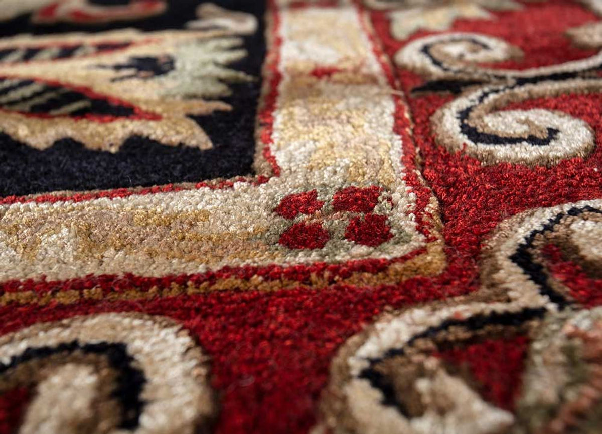 Tappeto di lana - 270 x 180 cm - blu scuro