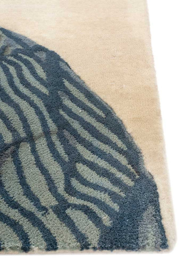 Tappeto di lana quadrato  - 185 x 185 cm - crema