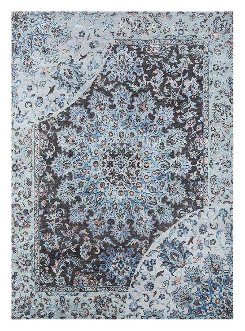 Tappeto di lana - 300 x 240 cm - blu cielo