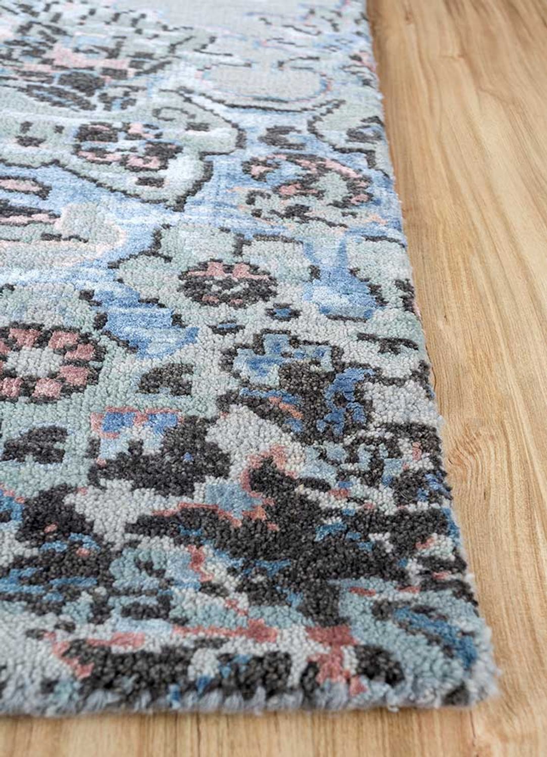 Tappeto di lana - 300 x 240 cm - blu cielo