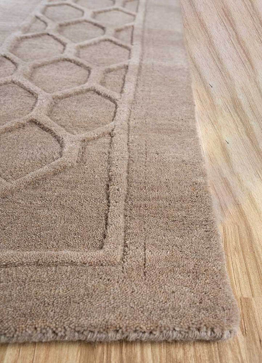 Tappeto di lana - 270 x 180 cm - beige scuro