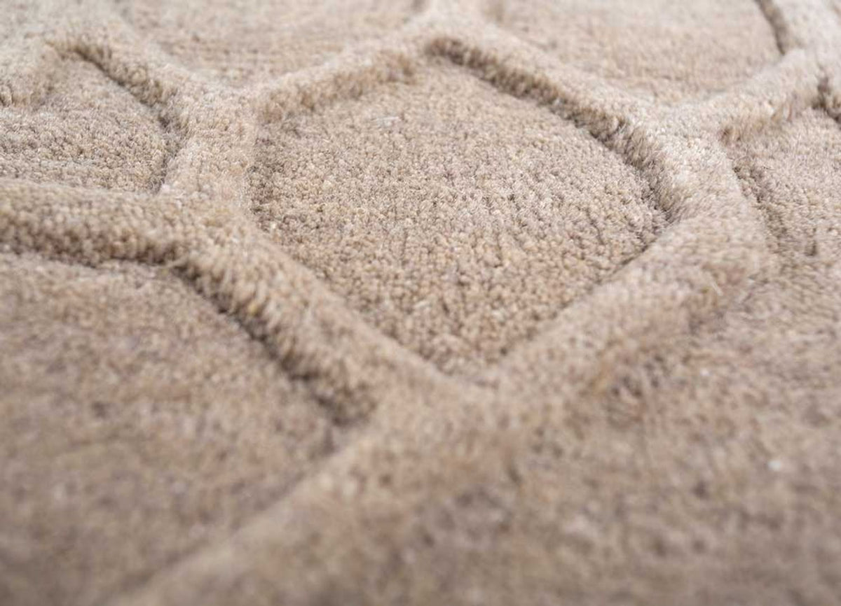 Tappeto di lana - 270 x 180 cm - beige scuro