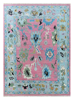Tappeto di lana - 270 x 180 cm - rosa