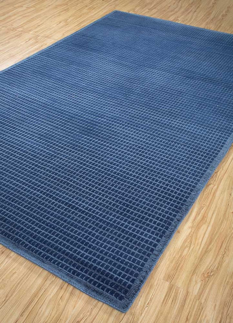 Tappeto di lana - 240 x 150 cm - blu scuro