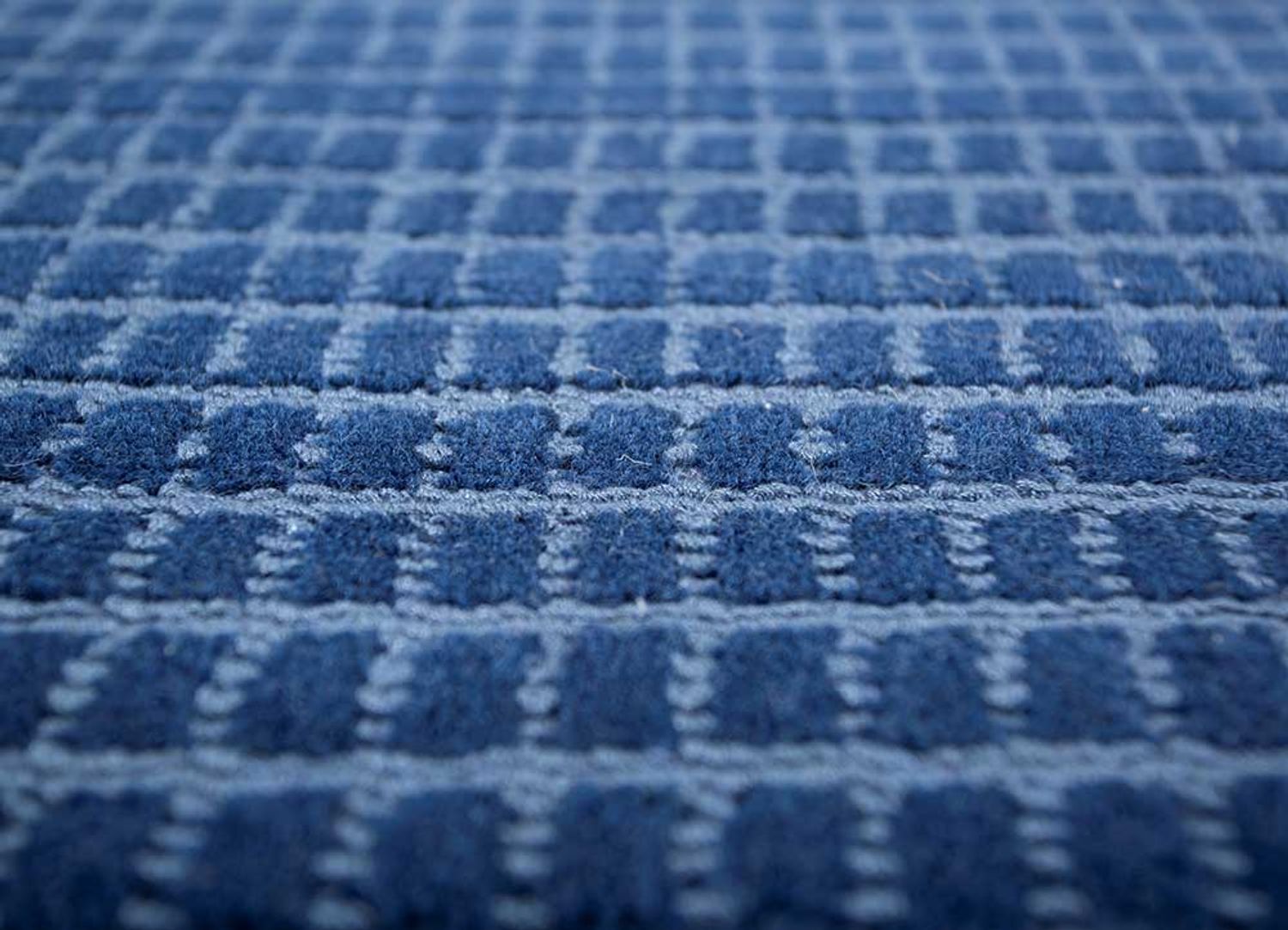 Tappeto di lana - 240 x 150 cm - blu scuro