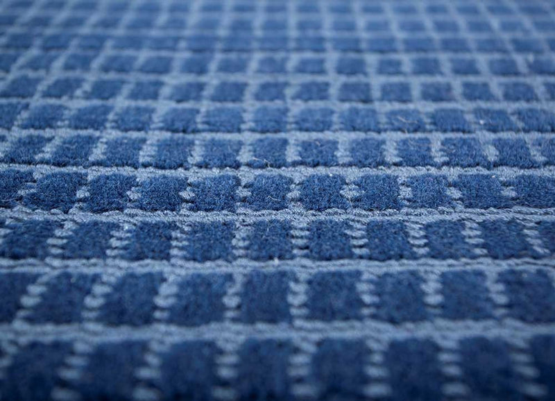 Tappeto di lana - 240 x 150 cm - blu scuro