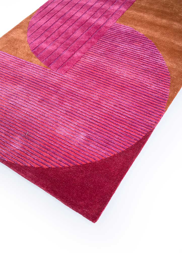Tappeto di lana forma speciale  - 270 x 180 cm - rosa