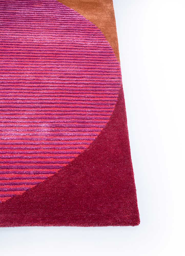 Tappeto di lana forma speciale  - 270 x 180 cm - rosa