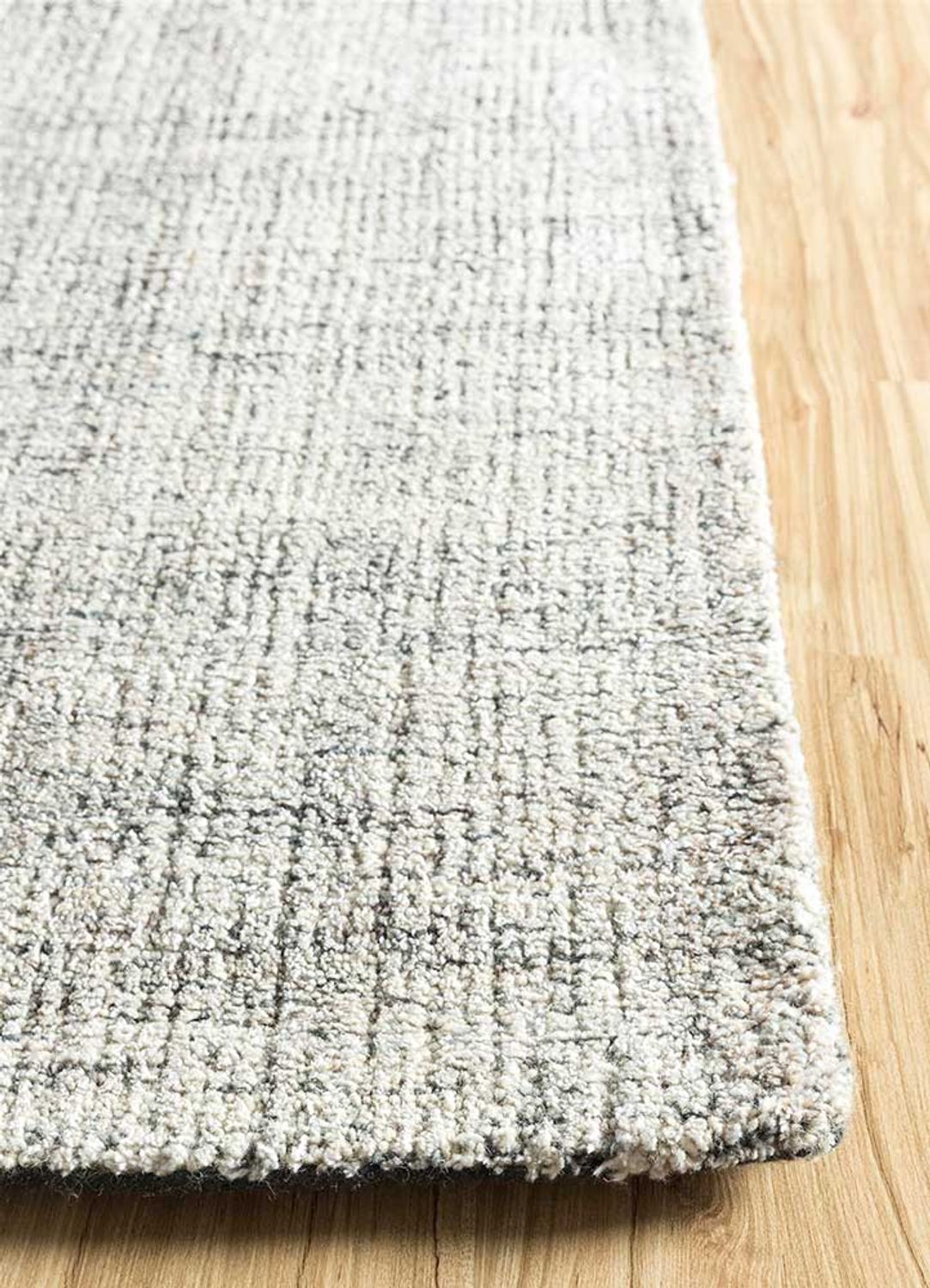 Tappeto di lana quadrato  - 120 x 120 cm - grigio chiaro