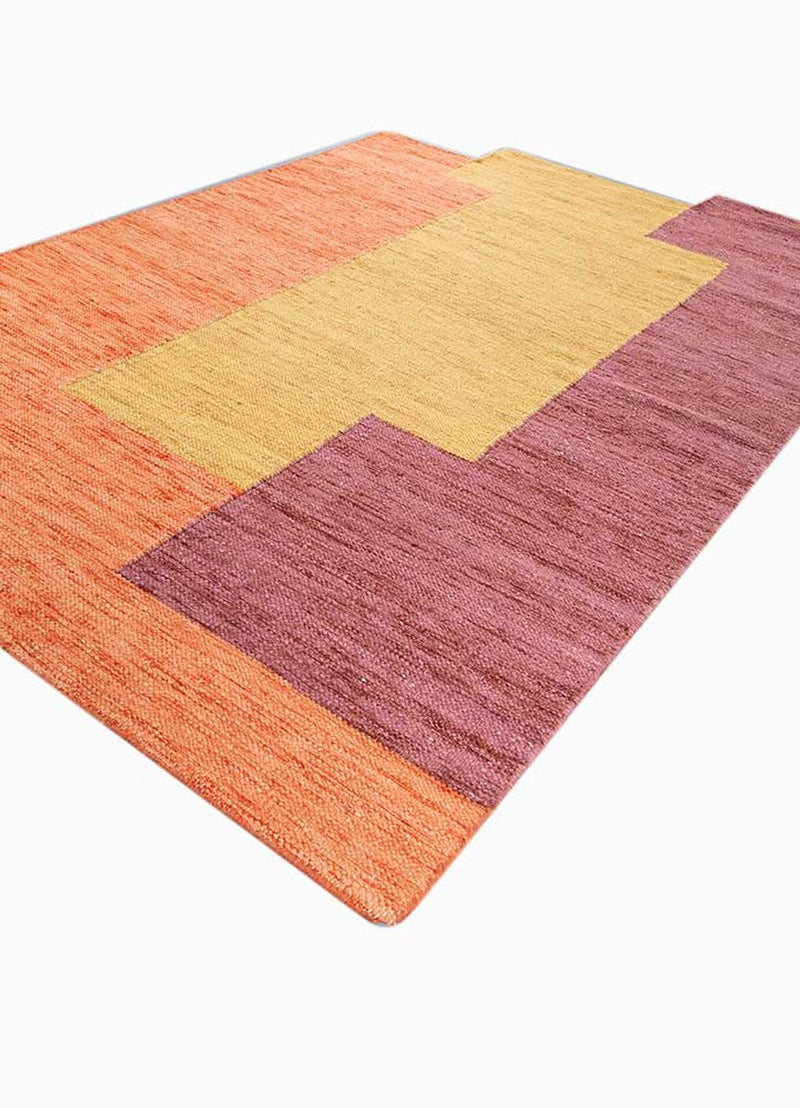 Tappeto di lana forma speciale  - 270 x 180 cm - arancione