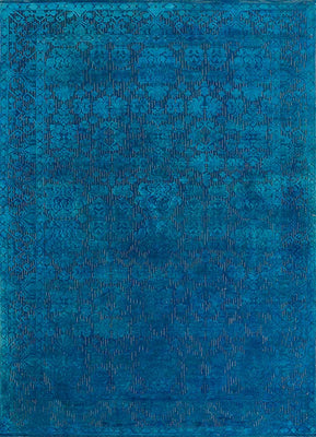 Tappeto di lana - 300 x 200 cm - blu scuro