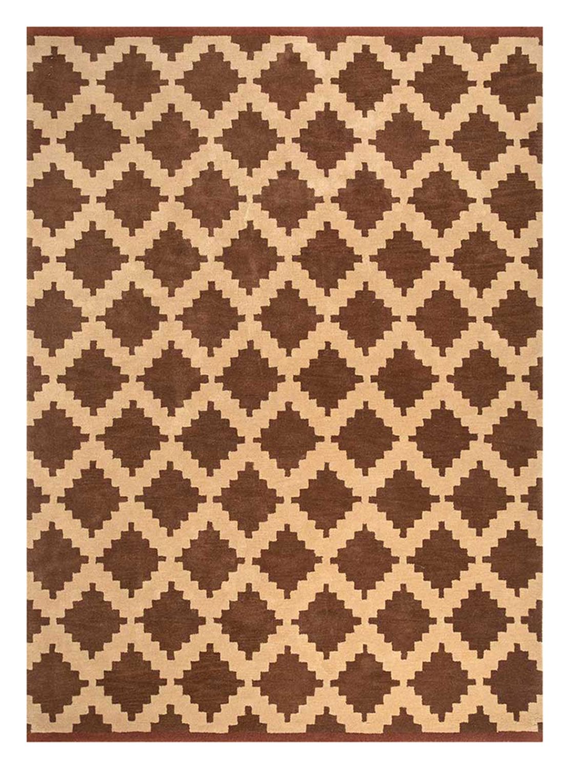 Tappeto di lana - 270 x 210 cm - marrone